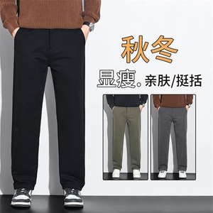 秋冬男式休闲裤弹力秋季厚款潮流百搭商务青年长裤Y8105-p45外贸图片