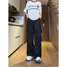 现货美式设计感小众工装裤高街休闲拉链直筒裤男K653-P55控78，男装工装外套，星座205-5