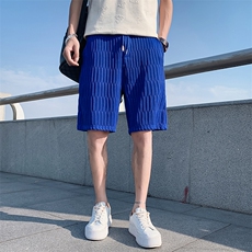 蓝色2023夏装精神小伙五分裤男青年运动短裤沙滩裤DK28-P35,控58，男装休闲裤，电商A108