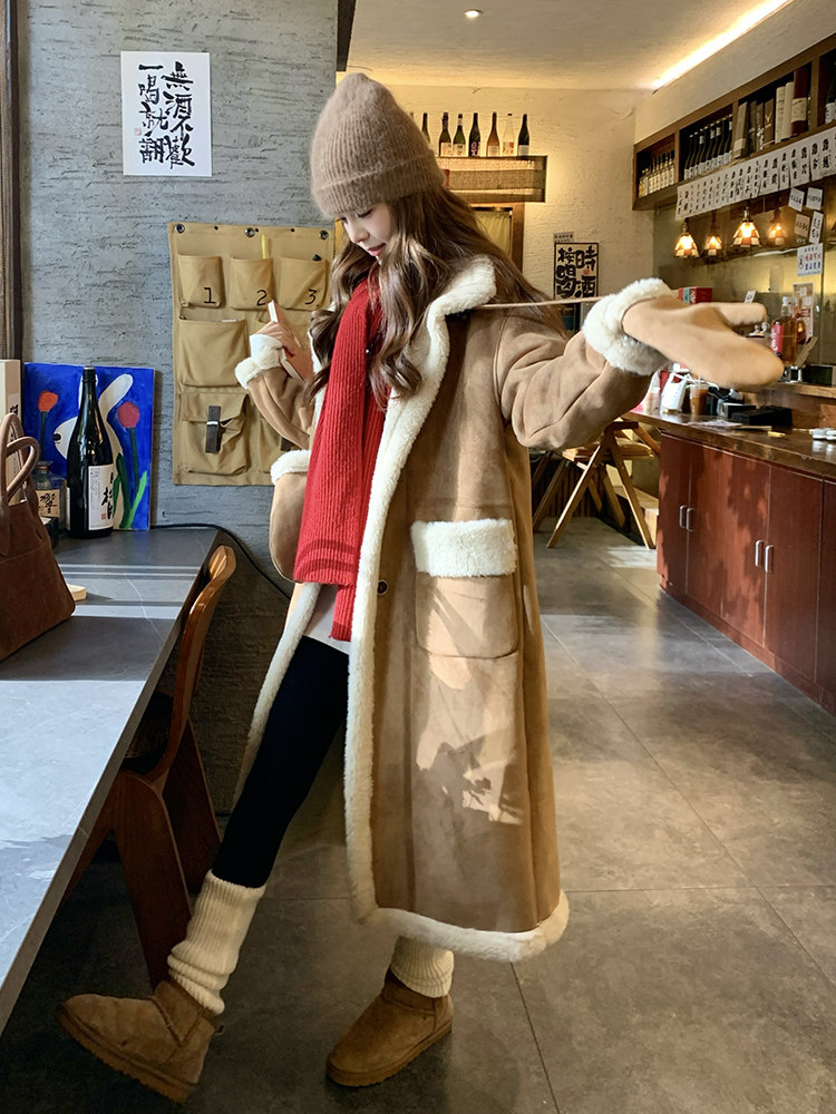 【新款现货】皮毛一体带手套款082-6656P225K328,女装皮草,浙宝192（原082）