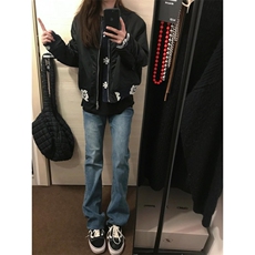 bomber飞行员夹克男短款小众提花外套cleanfit高街vibe美式棒球服，男装夹克，星座1007（原301D）