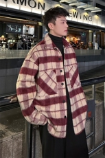 秋冬经典格子休闲男大百搭夹克男A071-L24-P75，男装夹克，电商A071