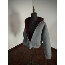 美式空气层短款连帽卫衣男女春秋高质量潮流重磅boxy版型开衫外套，女装短外套，星座302B