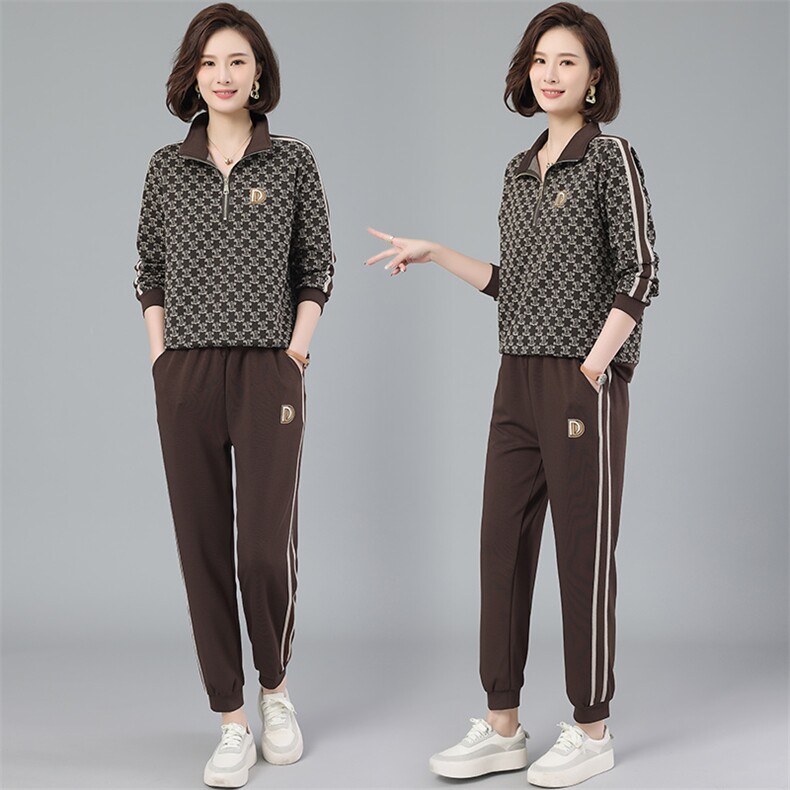 2023年春季舒适潮流简约百搭暗调个性有范套装,女装套装/套裙,阿丹