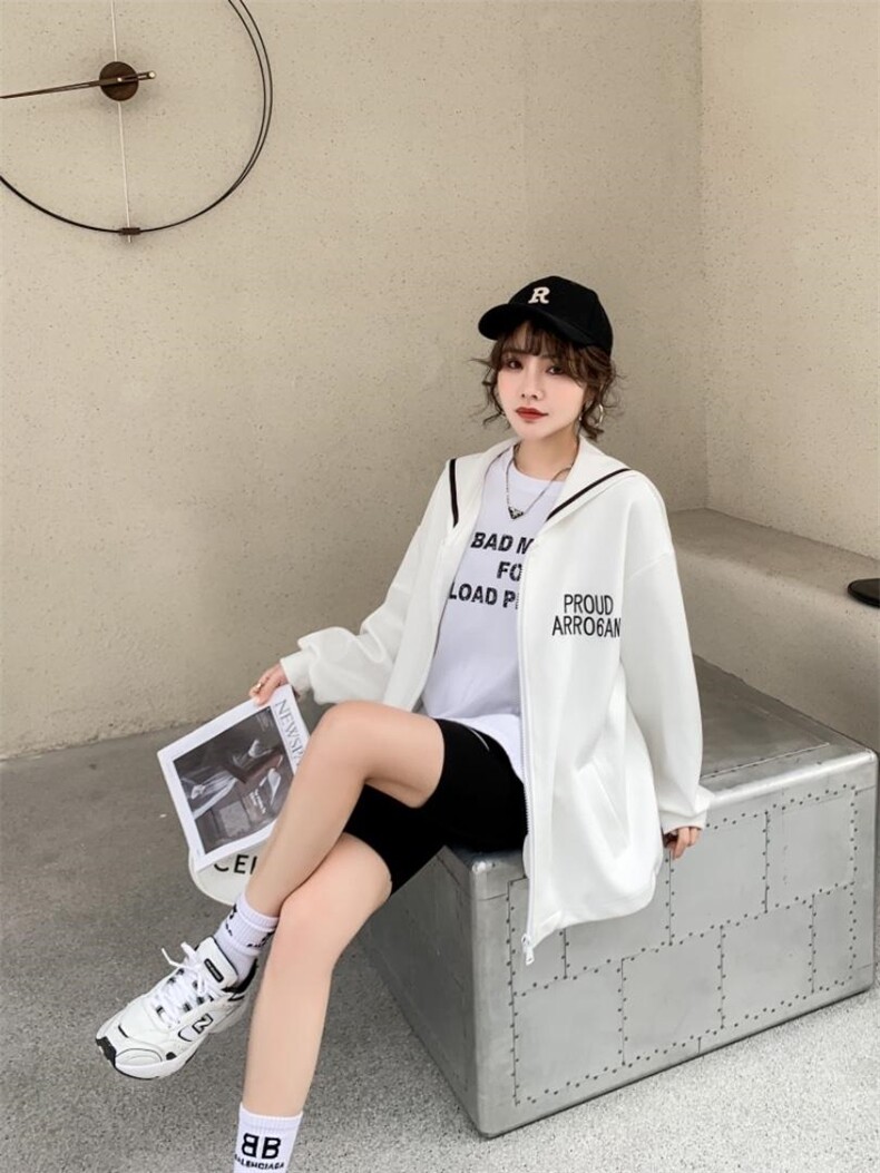 现货春季新款海军领卫衣，女装卫衣/绒衫，卡提莱蒂