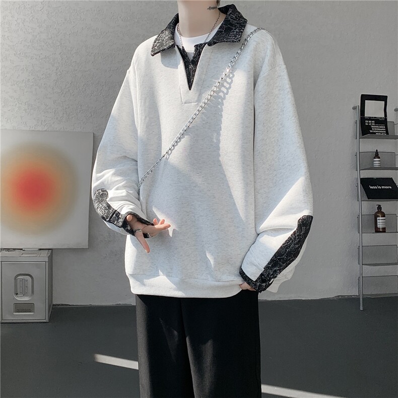 WY10173-特批50加绒P60美式重磅绒感V领卫衣大码撞色上衣外套,女装短外套,电商A059