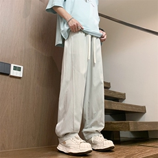 2025春夏款港风宽松设计感休闲百搭休闲裤直筒裤K24103-P35，男装休闲裤，星座717