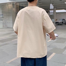 短袖衬衫春款男港风潮流C585P26，男装衬衫，星座1116-2