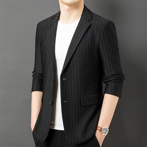 CA23003钱塘2020-2春秋薄款休闲时尚百搭中年男士西服外套P173图片