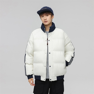 抖音得物二开可供视频拼接织带三防加厚羽绒棉衣外套棉服LL2288