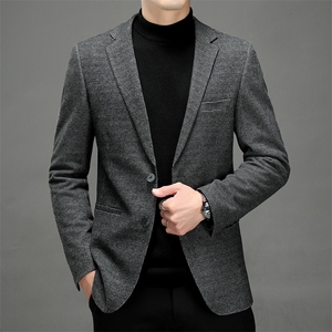 春秋西装上衣新款商务休闲西服中年爸爸装免烫外套 ZL6802-P195图片