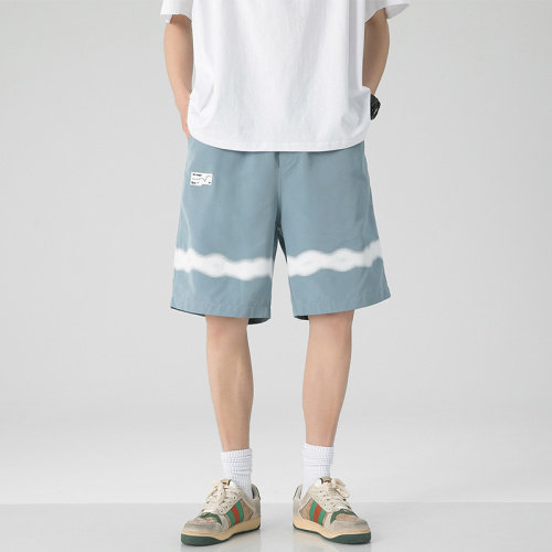 【】A003-HK7370-P38简约波浪条纹休闲裤控价55无影墙-1，男装休闲裤，电商A003