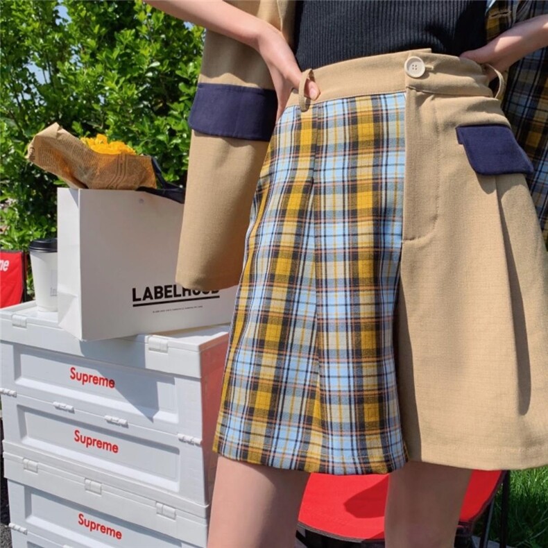 格子套装，女装职业装，YOUER DENG