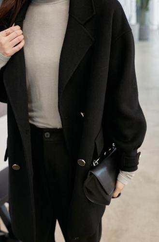 冬季新款双面羊绒大衣，女装，拉嘉图