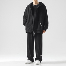 休闲舒适三件套重磅条绒套装SJT867-特批176，男装休闲套装，星座718