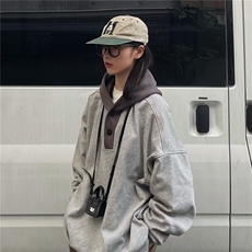 W582-482025秋男女同款长袖潮流ins日系气质原宿简约连帽卫衣，男装卫衣，星座911-1