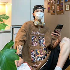 雪花洗旧短袖印花潮流T恤2026夏季新款时尚B299-X5370-P45限55，男装T恤，电商A061-1