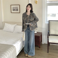 现货短款彩色小香风外套，女装短外套，2C081