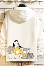 JK65155-P45连帽夹克男大码胖子棒球服上衣外套砖墙挂拍，男装夹克，电商A040A