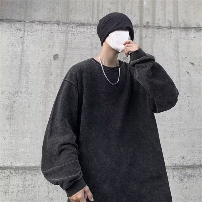 欧美高街做旧水洗卫衣潮ins宽松美式复古重磅潮牌外套WY29P43，男装卫衣，星座1116-2