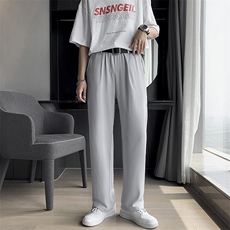 拖地裤子男韩版潮流春夏季小西裤男士宽松阔腿垂感西装裤休闲长裤，男装西裤，星座505-2（原电商A260-1)