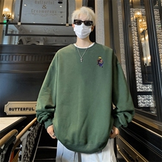 ！圆领卫衣男装港风长袖t恤男外套男WY549-特P23，男装T恤，电商B371
