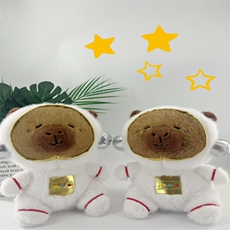 太空水豚可爱精品毛绒玩具卡皮巴拉爆款娃娃机公仔生日礼物玩偶