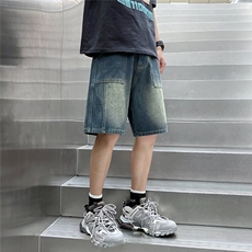 夏季新款高品质设计感包边短裤时尚休闲韩版牛仔裤DK50136，男装牛仔裤，星座1013