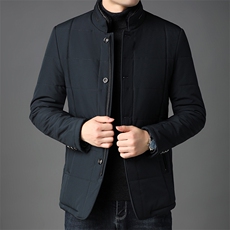 2023秋季新款棉衣中年男士商务休闲棉服保暖爸爸装棉袄外套男装，男装棉衣，电商B212（原钱塘6029）