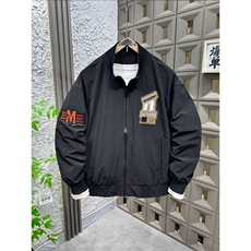 潮牌美式车标贴刺绣夹克外套男春秋季新款时尚棒球服夹克外套，男装夹克，星座601-1
