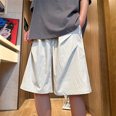 美式机能速干短裤男2025夏季新款oversize潮牌百搭宽松休闲五分裤，男装休闲裤，星座506A