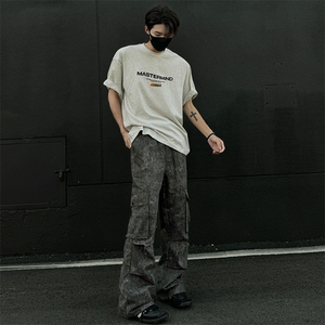 K811-P55 大货足 同款短裤也有大货 男女宽松休闲直筒阔腿裤图片