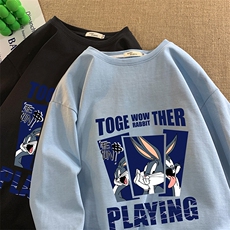 控48重磅230g纯棉长袖t恤男大码圆领卫衣打底衫TX3234-P28，男装T恤，电商A040