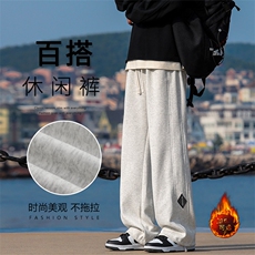 秋冬美式重磅休闲裤新款直筒宽松运动卫裤X1692特批39加绒特批49，男装休闲裤，星座718