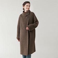 高级感双面呢羊毛大衣女装中长款2025秋冬新款韩版宽松羊毛外套，女装双面呢大衣，优远毛呢大衣