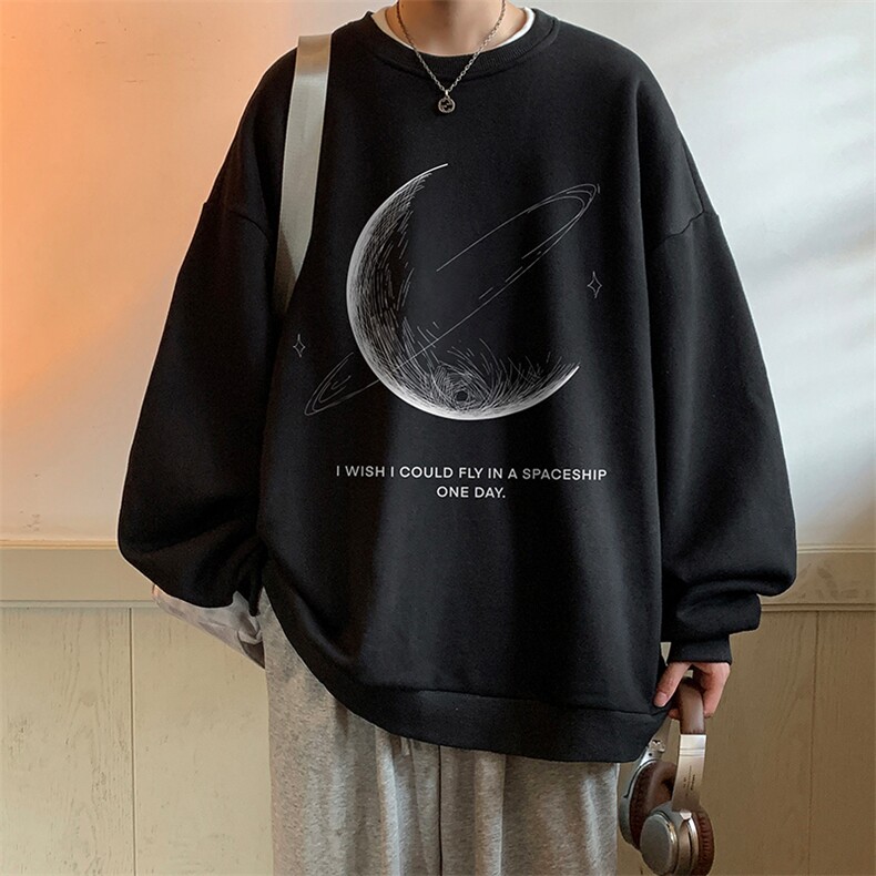 cityboy日系卫衣男款春秋季学生帅气休闲重磅潮牌大码圆领上衣服,男装卫衣,电商A040