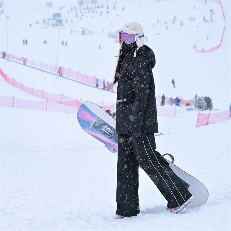 保暖加棉加厚男女单板滑雪服防风防水套装HF57+HK1164J加绒-P270,男装休闲套装,电商A001
