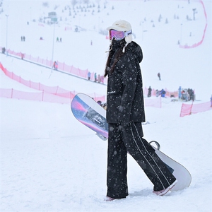 保暖加棉加厚男女单板滑雪服防风防水套装HF57+HK1164J加绒-P270图片