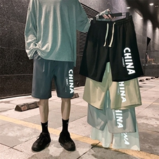 短裤男士夏季2023新款潮牌五分裤运动休闲裤子P25，男装休闲裤，星座718-1