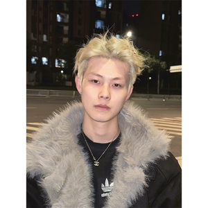 现货重磅硬挺boxy羽绒棉衣座山雕大毛毛领洗水麂皮棉服冬外套图片