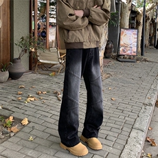 2025春装拼接水洗牛仔裤212-1-QNK7088-P42，男装牛仔裤，星座212-1