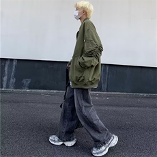 现货棒球服外套男女情侣装春秋新款美式复古街头休闲宽松教练夹克，男装夹克，星座218-1（原230）