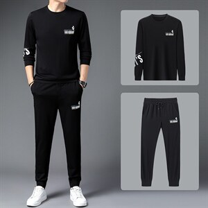 CAG103钱塘2020-2春秋薄款休闲时尚中青年男士套装主推款P97,男装休闲套装,钱塘207-2