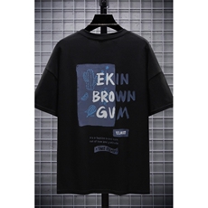 1图案已注册日系休闲情侣大码M-5XL短袖T恤男挂拍网格7006特P18，男装T恤，星座226-2