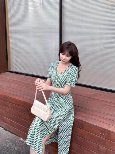 夏季新款连衣裙，女装连衣裙，青羽鹤