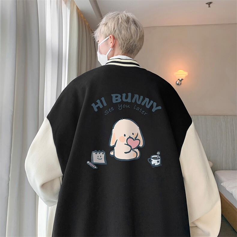 摇粒绒棒球服男大码开衫卫衣男夹克BF86314-P65,男装夹克,电商A040