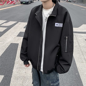 2024春季新款嘻哈宽松外套美式字母刺绣飞行夹克男 现货 W128-P63图片