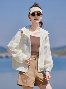 今年流行独特花花立领白色外套女春2025新款小个子防晒棒球服夹克图片