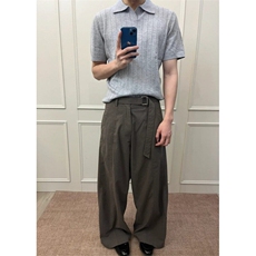 MT66LL-特P49老钱风穿搭针织短袖男高级感翻领t恤美式，男装T恤，星座1007（原301D）