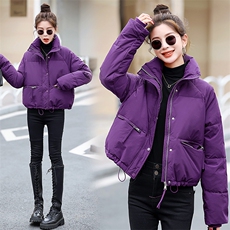 【大量现货！主推低价跑量款】2024冬季新款短款面包服休闲羽绒服，女装羽绒服，半夏